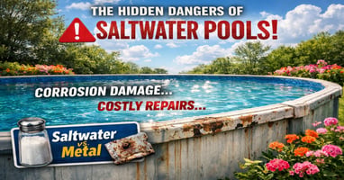 Using a saltwater system on a steel or aluminum above‑ground pool