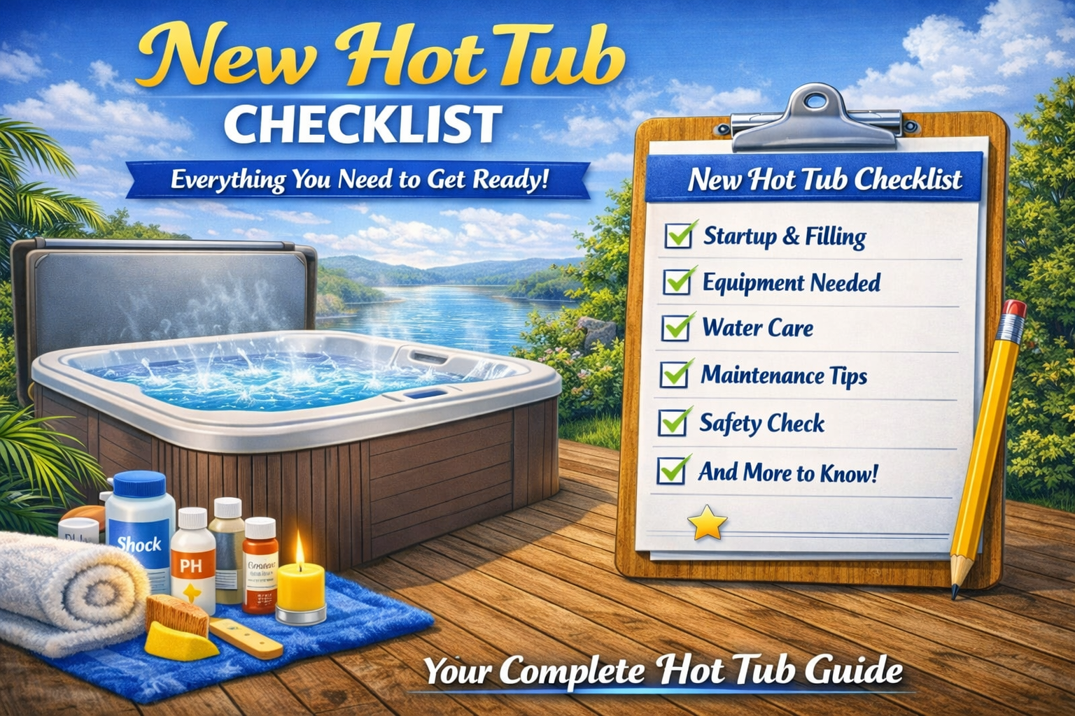 hot tub checklist