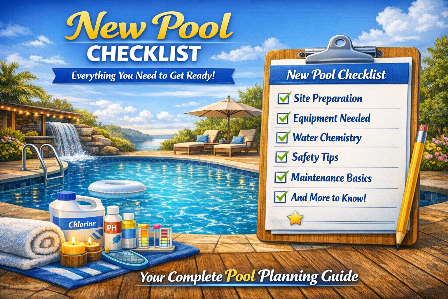 new pool checklist